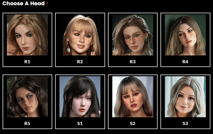 Realistic blonde-haired woman doll with detailed facial features and makeup.