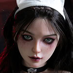 Realistic Female Doll with Dark Hair