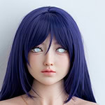 Quality Realistic Doll with Blue Hair